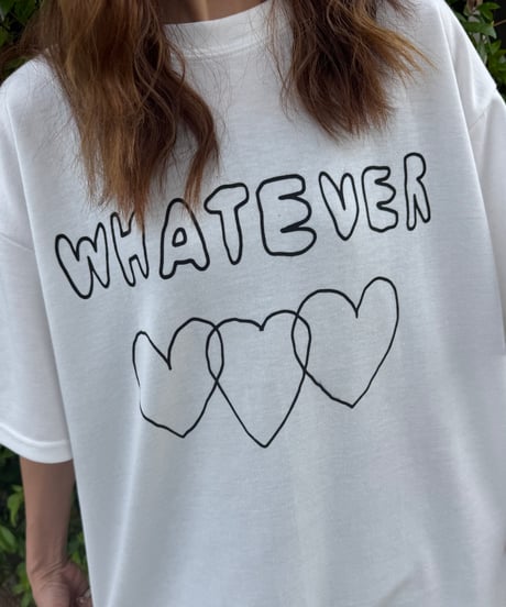 手描き風ハートロゴTシャツ(ホワイト)