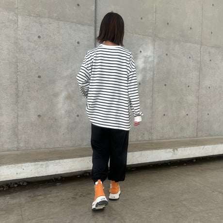 オーバーサイズボーダーロンT