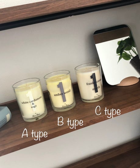 SCENTEDCANDLEサインナンバー(3type)