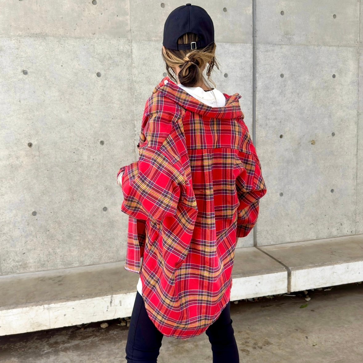 ビッグシルエットチェック柄シャツ | COPINE