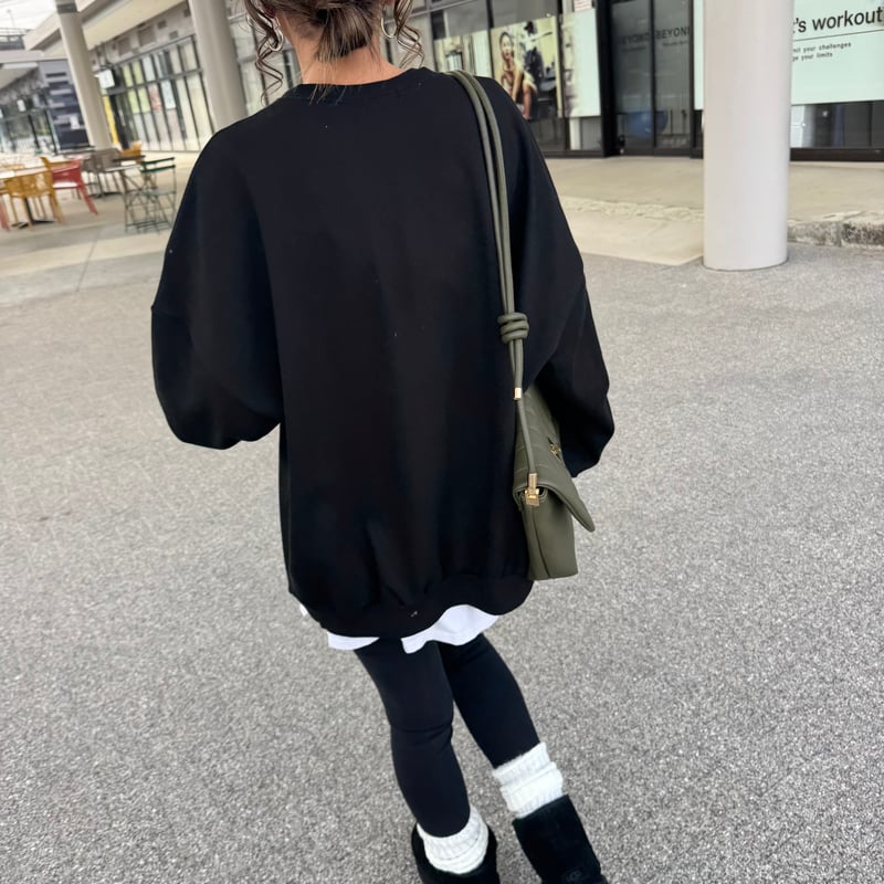 レオパードプリントスウェット(ブラック) | COPINE