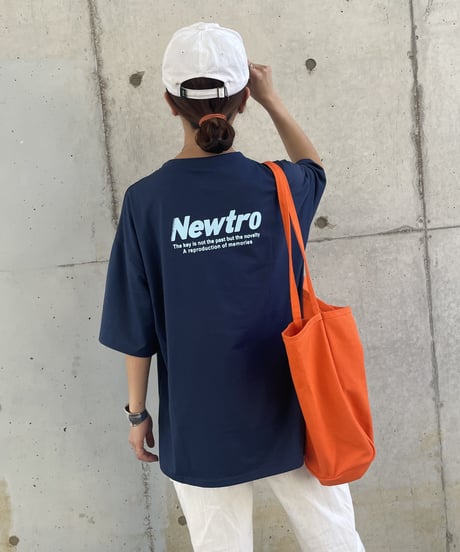 シンプルロゴビッグシルエットTシャツ(ネイビー)