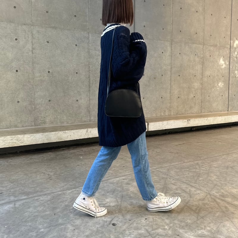 オーバーサイズチルデンニット(ネイビー) | COPINE オーバーサイズチルデンニット(ネイビー) | COPINE
