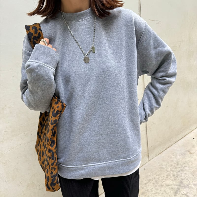 シンプル裏起毛スウェット(グレー/2size) | COPINE シンプル裏起毛スウェット(グレー/2size) | COPINE