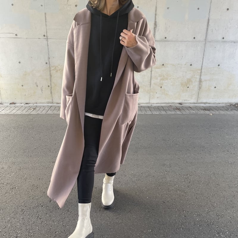 【ETRE】サイドスリット ロングチェスターコート サイドスリットロングチェスターコート | COPINE