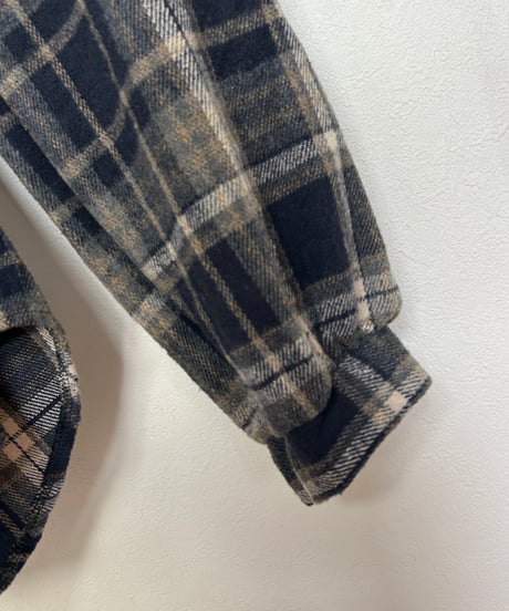 ビッグシルエットチェック柄シャツ