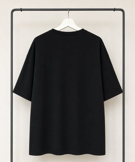 レディーフォトプリントビッグTシャツ(ブラック)