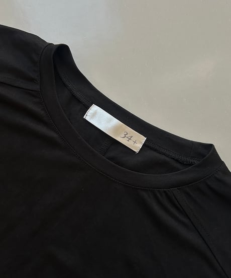 接触冷感サイドスリットゆるTシャツ(ブラック)