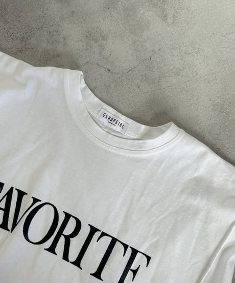 FAVORITEロゴカットソー(アイボリー)
