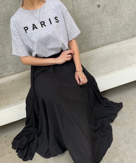 PARISプリントTシャツ(グレー)