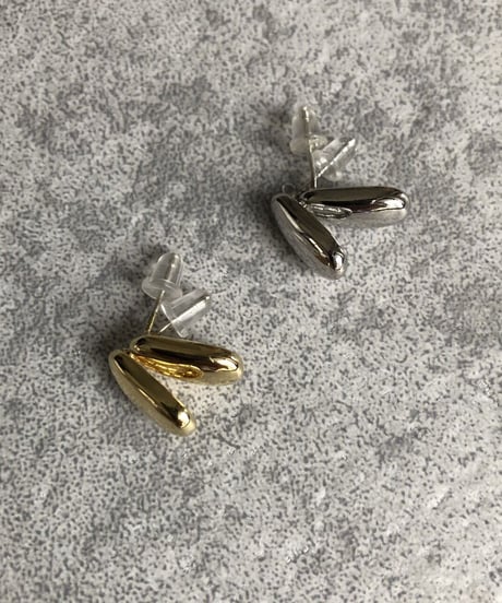 シンプルデザインピアス3点セット(2color)