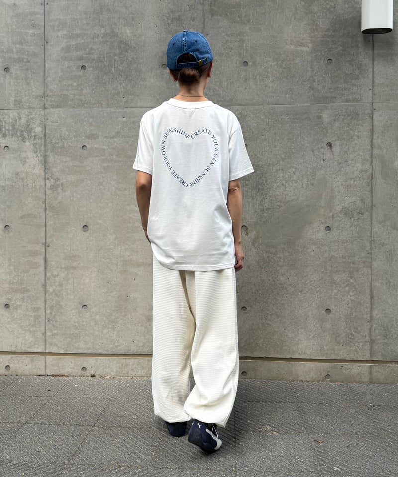 ENDS and MEANS ワッフルコード　ペインターパンツ　白　L ENDS and MEANS】
