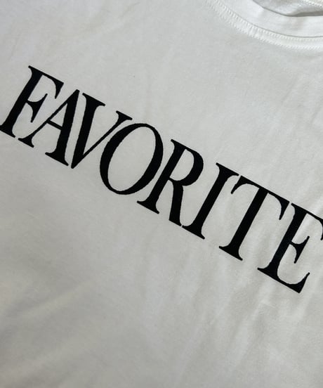 FAVORITEロゴカットソー(アイボリー)