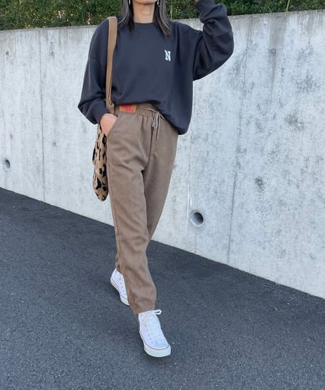 裏起毛コーデュロイパンツ(モカベージュ)