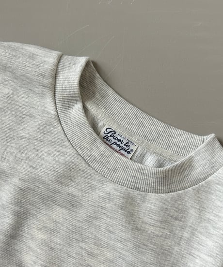 フロントバックTIGER刺繍スウェット(キナリ)