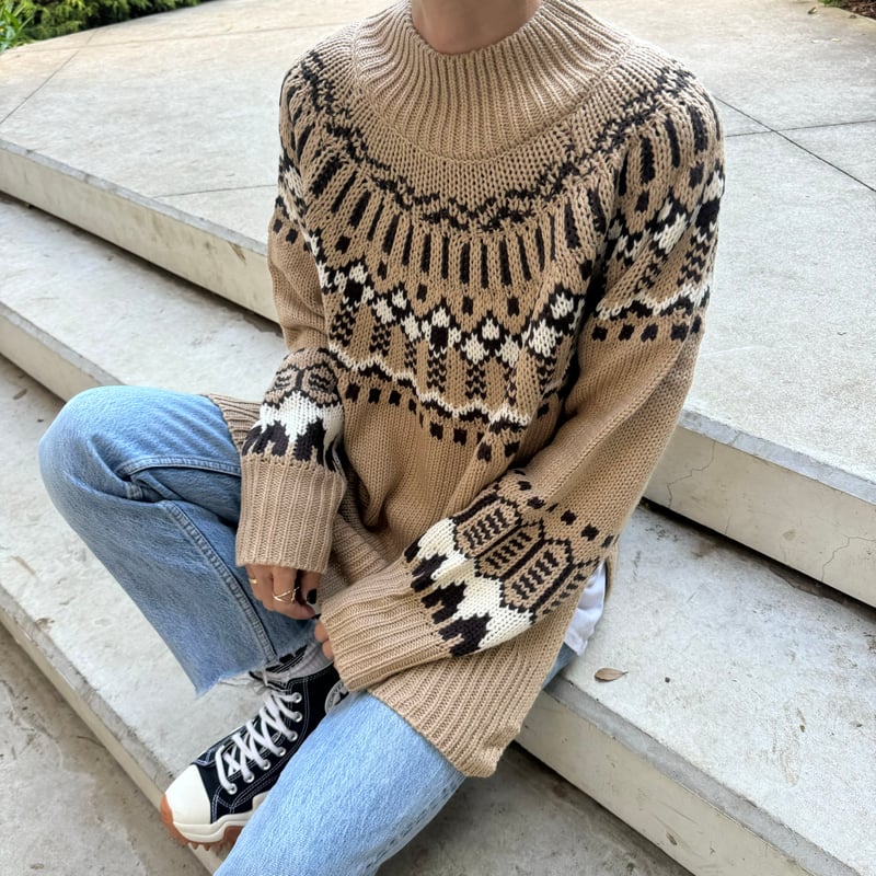 ノルディック柄ニット | COPINE