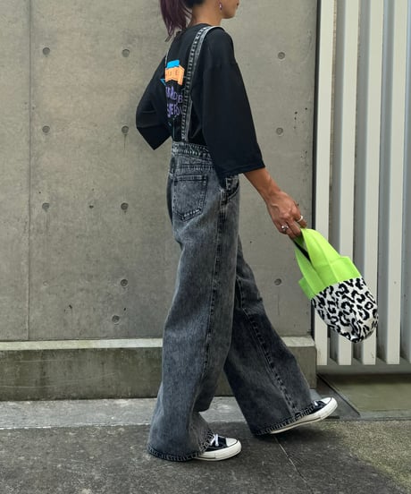 デニムワイドオーバーオール