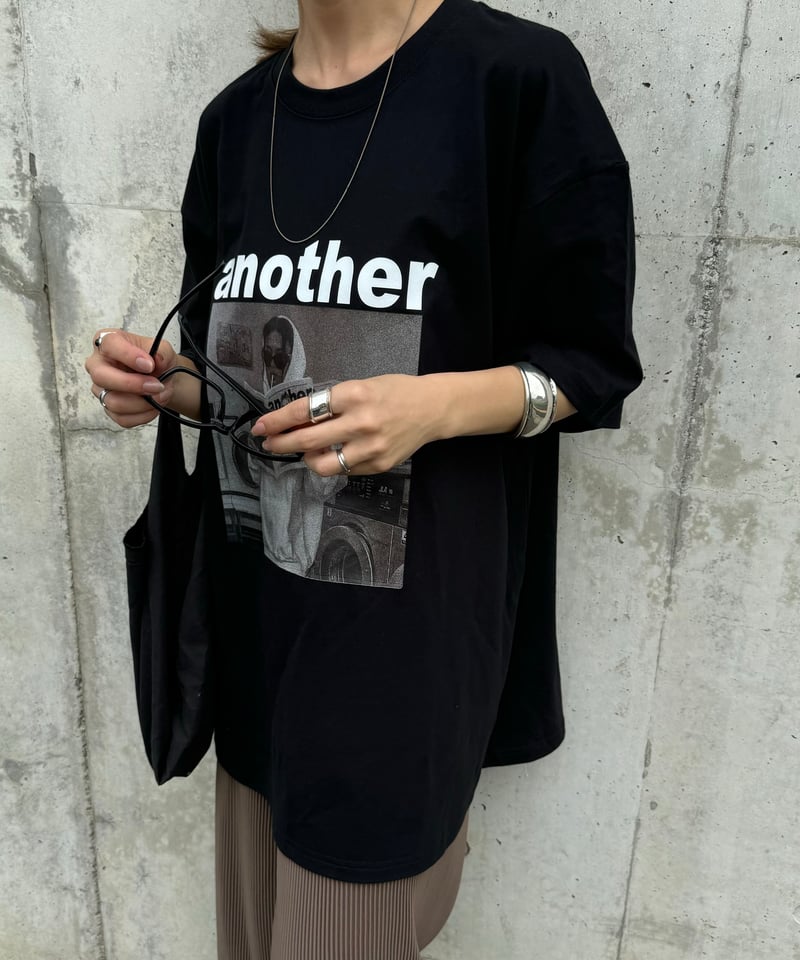フォトプリントTシャツ(ブラック) | COPINE