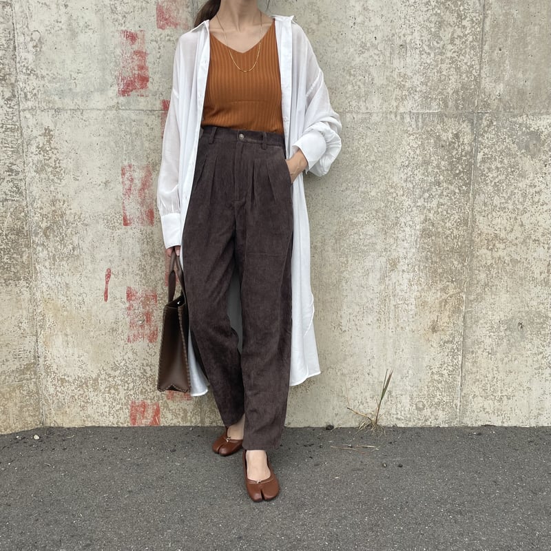 ハイウエストコーデュロイパンツ | COPINE