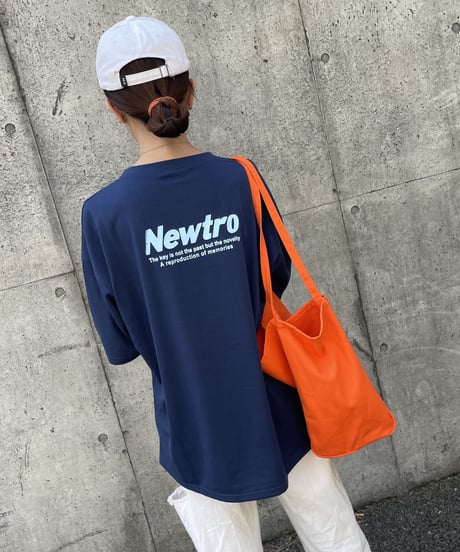 シンプルロゴビッグシルエットTシャツ(ネイビー)