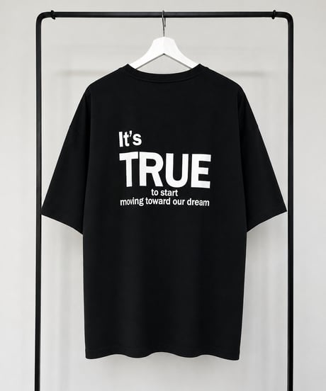 バックプリントビッグtシャツ (ブラック)
