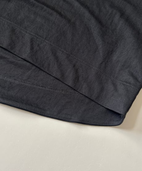 接触冷感バックロングTシャツ(ブラック)