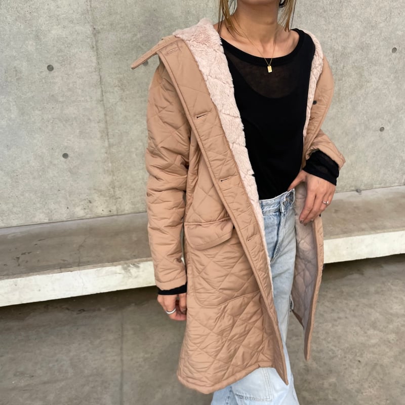 d*g様 ベージュ ファー付きキルティングコート d*g様 ベージュ ファー付きキルティングコート 【公式通販】