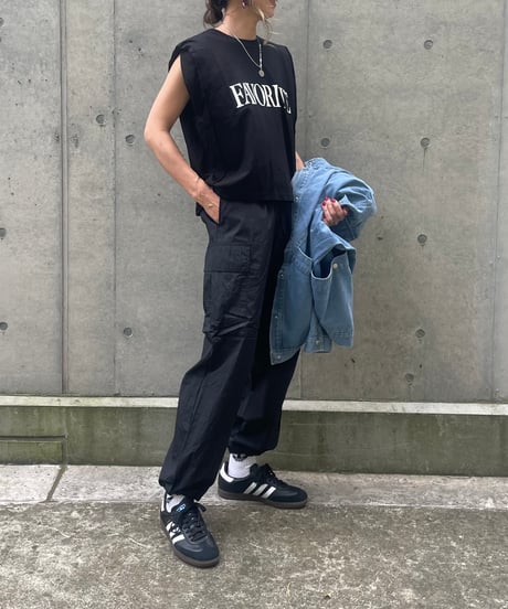 FAVORITEロゴカットソー(ブラック)
