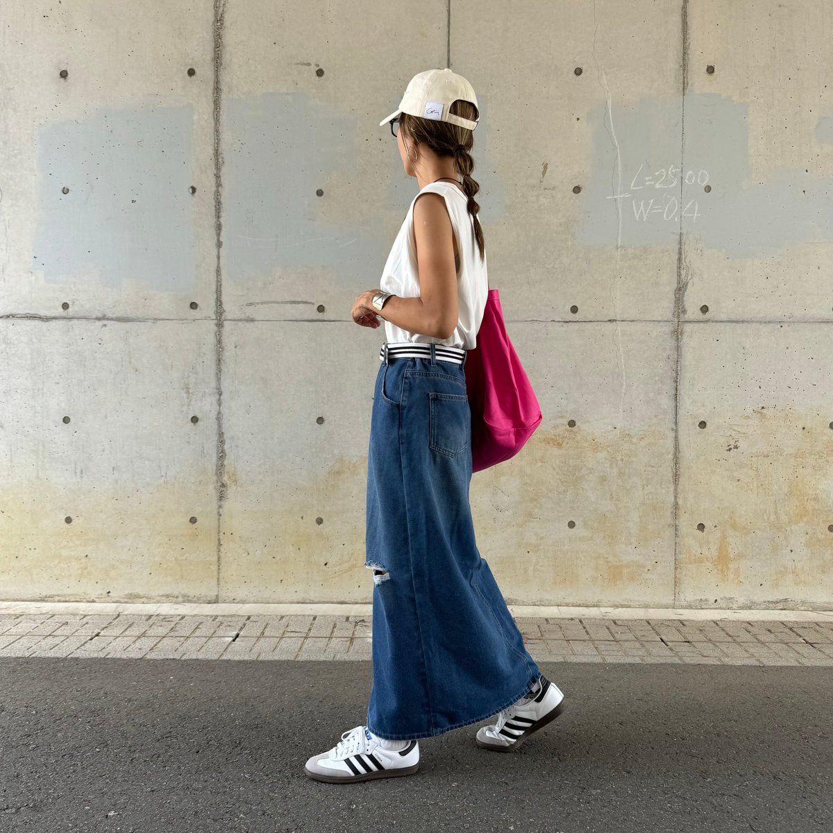 ダメージデニムロングスカート | COPINE ダメージデニムロングスカート | COPINE
