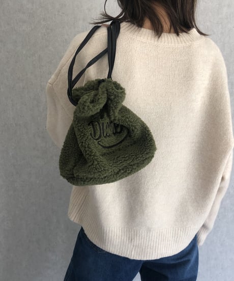 Dickiesボア巾着バッグ(3color)