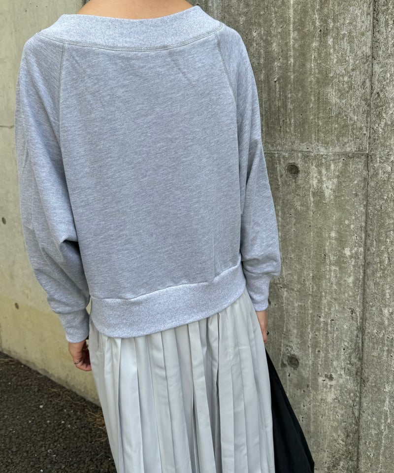 バックプリーツスウェットワンピース(グレー) | COPINE