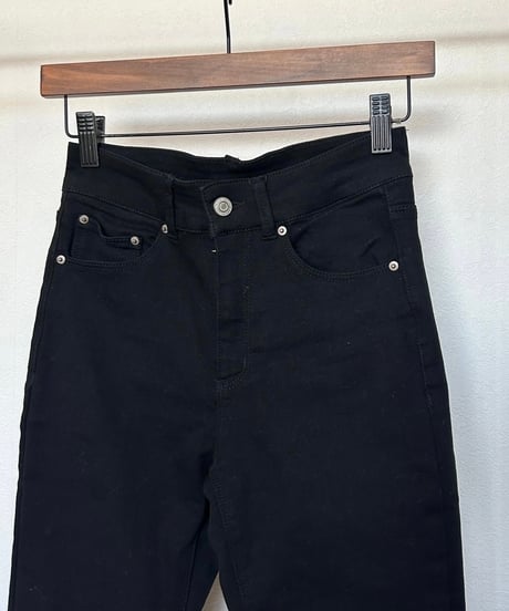 スーパーストレッチスキニーブラックパンツ (3size)