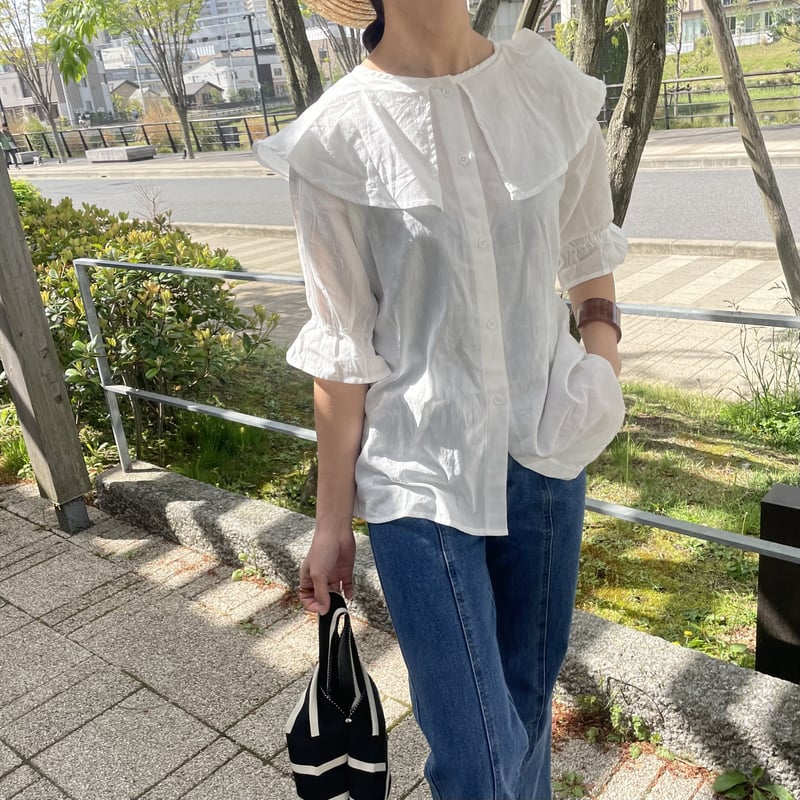 ビッグカラーブラウス | COPINE