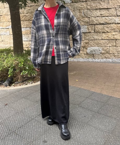 ラメニットロングスカート
