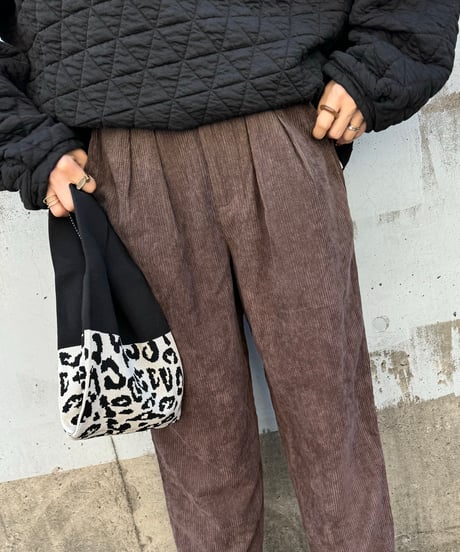 ハイウエストコーデュロイパンツ