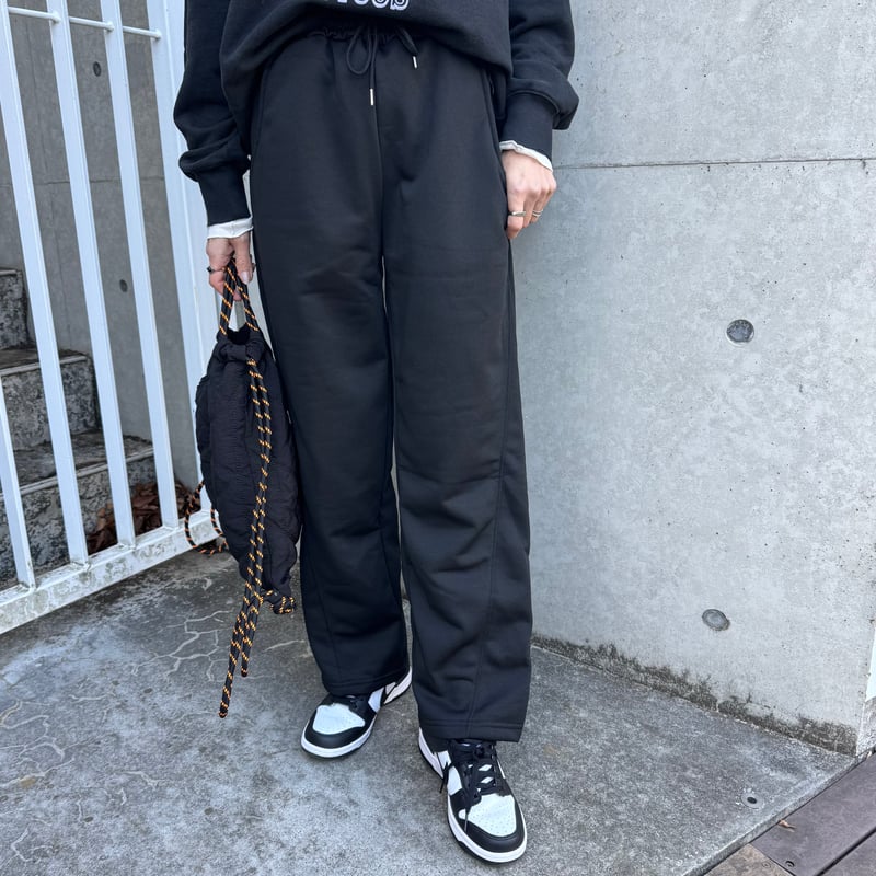 サイド切り替えスウェットパンツ(ブラック) | COPINE