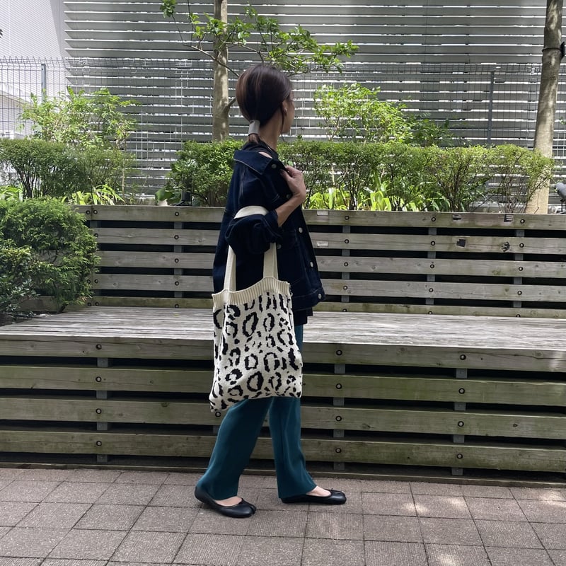 レオパード柄ニットトートバッグ(3color) | COPINE