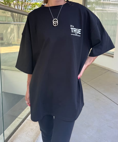 バックプリントビッグtシャツ (ブラック)