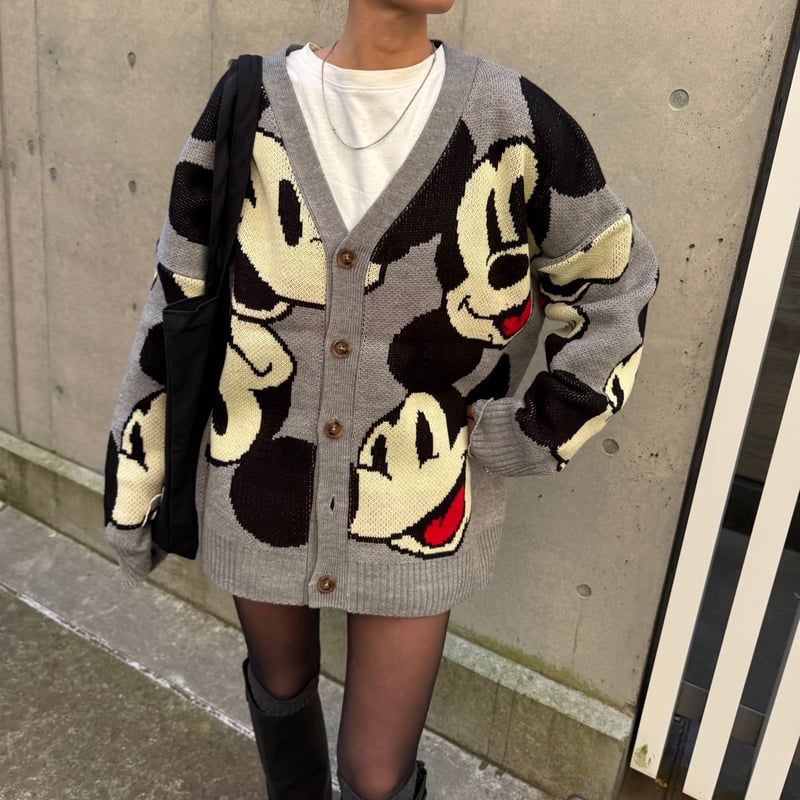 ミッキーマウスニットカーディガン | COPINE