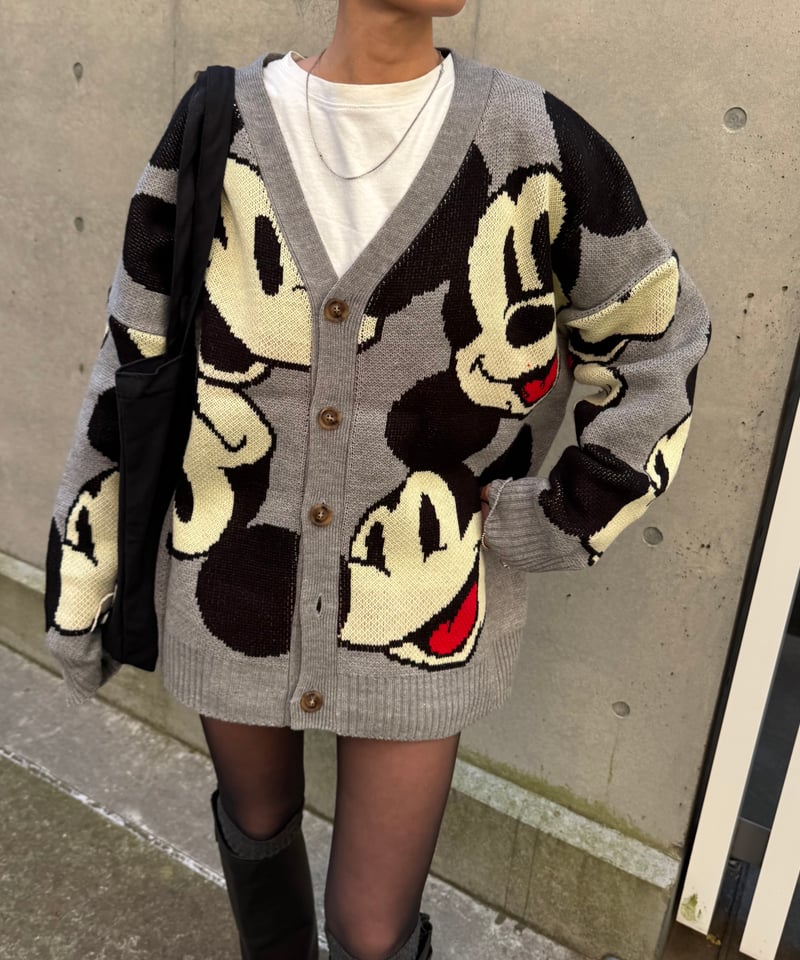 ミッキーマウスニットカーディガン | COPINE