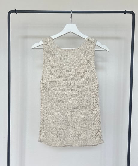 メッシュ編みノースリーブ(3color)