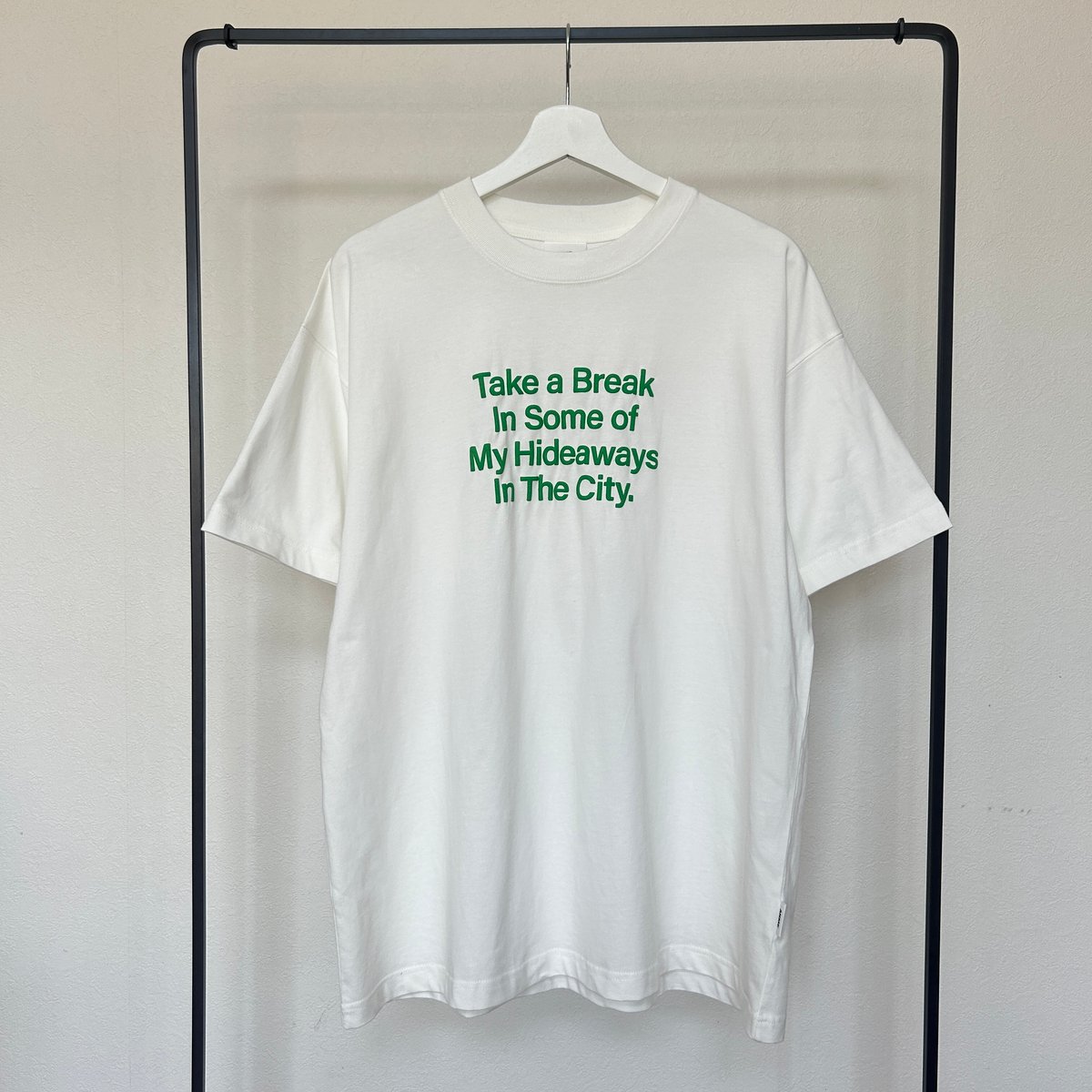 発泡ロゴプリントビッグtシャツ (オフホワイト) | COPINE