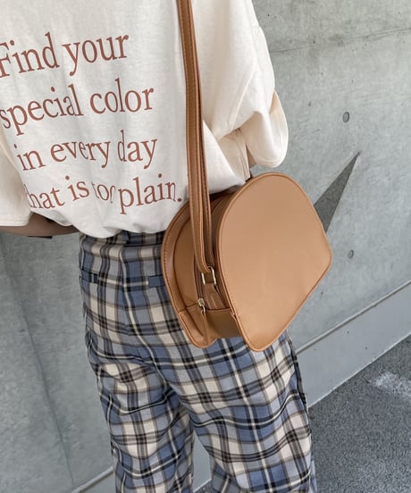 ハーフムーンショルダーバッグ(3color）