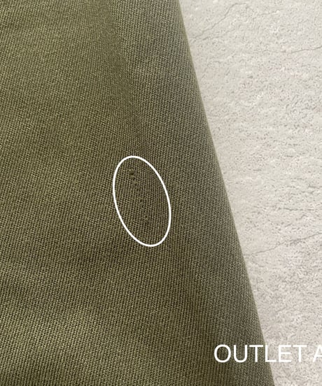 【OUTLET】美シルエット！テーパードカラーパンツ(カーキM)
