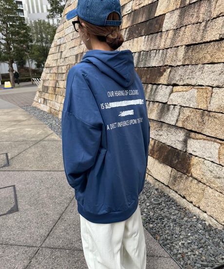 バックプリントパーカー(ネイビー)