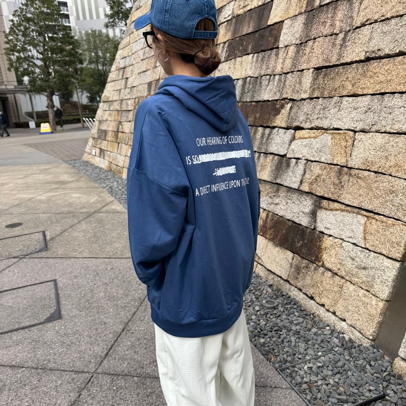 バックプリントパーカー(ネイビー) | COPINE