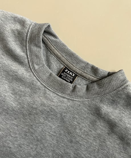 シンプル裏起毛スウェット(グレー/2size)