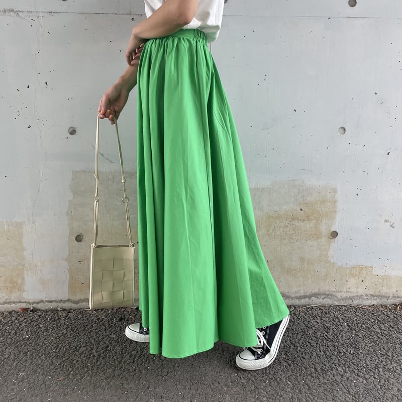 タイプライターボリュームスカート(グリーン) | COPINE