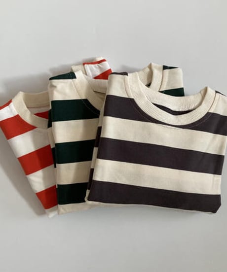 【kids】太ボーダースウェット(3color/3size)