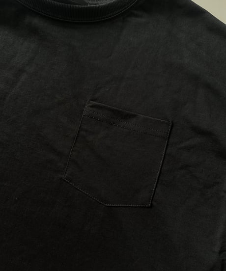 接触冷感裾フレア5分袖Tシャツ(ブラック)